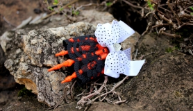 Skelehand Hair Clip - Fire Orange