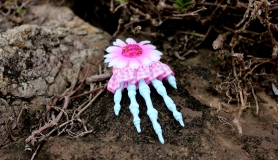 Skelehand Hair Clip - Frost Blue - Boney Fingers