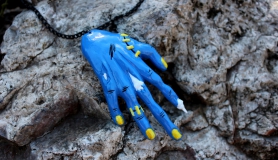 Zombihand Necklace - Bruised Blue