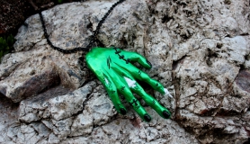 Zombihand Necklace -  Sludge Green